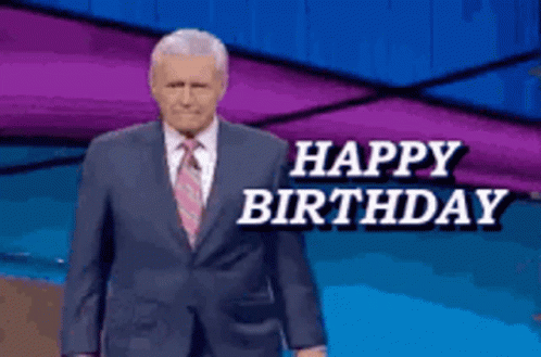 Jeopardy Birthday GIF - Jeopardy Birthday Alextrebek GIFs