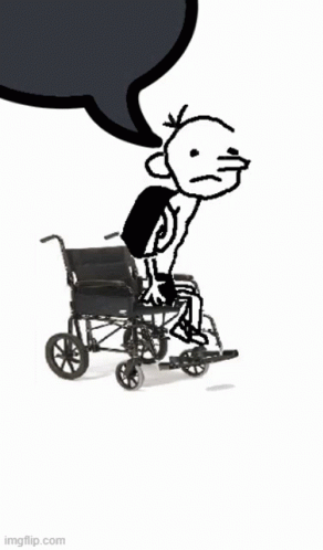 Greg Heffley GIF - Greg Heffley Wheelchair GIFs