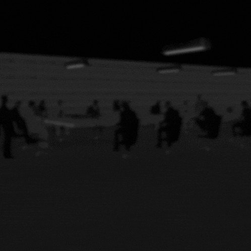 a black and white image with grp written in white letters