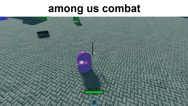among us combat is being played on a computer screen