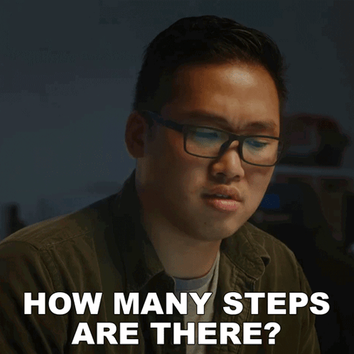 How Many Steps Are There Benson Quach GIF - How Many Steps Are There Benson Quach Wong Fu Productions GIFs