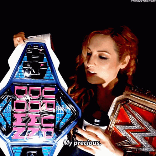 Becky Lynch Up Up Down Down GIF - Becky Lynch Up Up Down Down My Precious GIFs