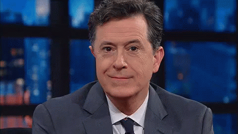 Just A Nice Guy GIF - Stephen Colbert Smile Casual GIFs