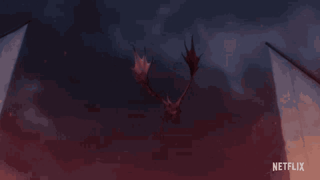 a picture of a dragon with netflix written on the bottom