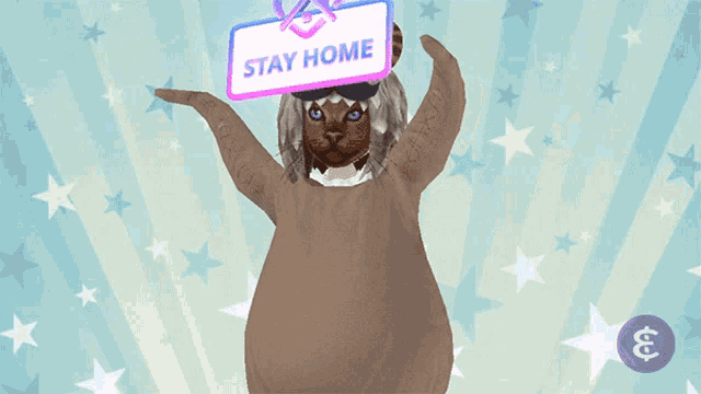 Stay Home Epik GIF - Stay Home Epik Cat GIFs