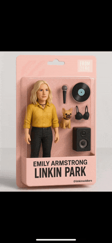 emily armstrong linkin park action figure with a microphone