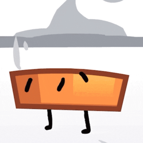 a cartoon drawing of a piece of wood with a face and legs