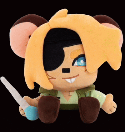 a stuffed animal that looks like a pirate is holding a sword