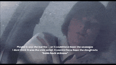 maybe it was the burrito or it could have been the sausage