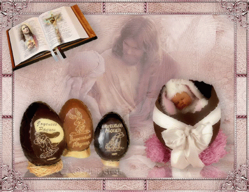 Fêtes De Pâques Bible GIF - Fêtes De Pâques Bible Baby GIFs