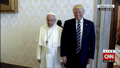 Trump Pope GIF - Trump Pope Silly GIFs