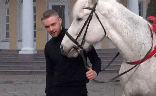 егор крид  улыбка конь лошадь GIF - Kreed Egor Kreed Smile GIFs