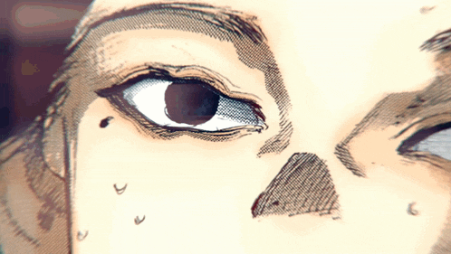 a close up of a person 's eye with a few tears coming out of it