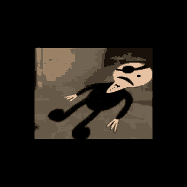 a cartoon character in a suit and tie is laying on the floor