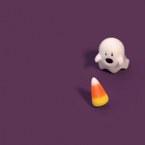 Candy Corn Ghost GIF - Candy Corn Ghost Chase GIFs
