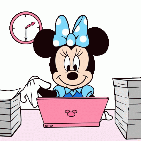 Minnie Mouse Off Work GIF - Minnie Mouse Off Work GIFs