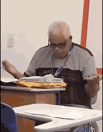 Finals Week Checking Papers GIF