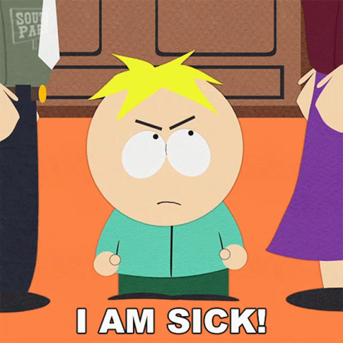 I Am Sick Butters Stotch GIF - I Am Sick Butters Stotch South Park GIFs