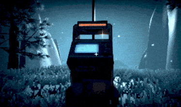 a pixelated image of an arcade machine with a screen that says ' a '