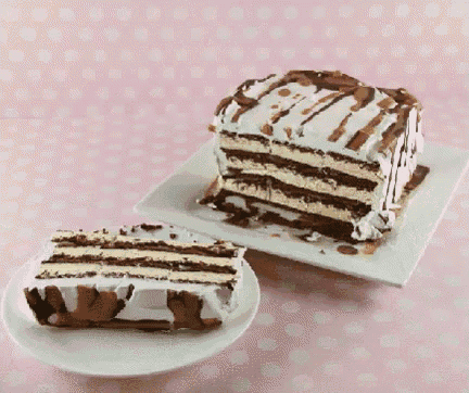 How To Make An Ice-cream Sandwich Cake - Cake GIF - Ice Cream Cake Ice Cream Cake GIFs