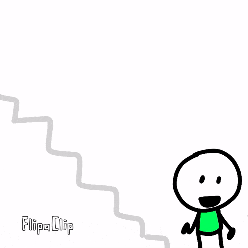 a cartoon of a person in a wheelchair going up stairs