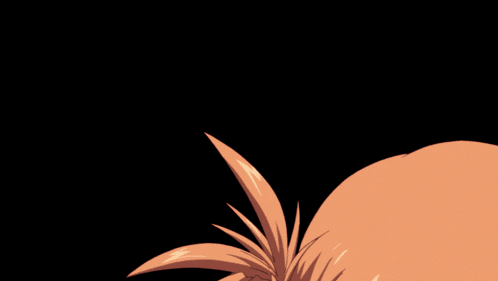 a girl with orange hair is hiding behind a pile of boxes