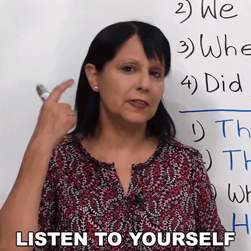 Listen To Yourself Rebecca GIF - Listen To Yourself Rebecca Engvid GIFs