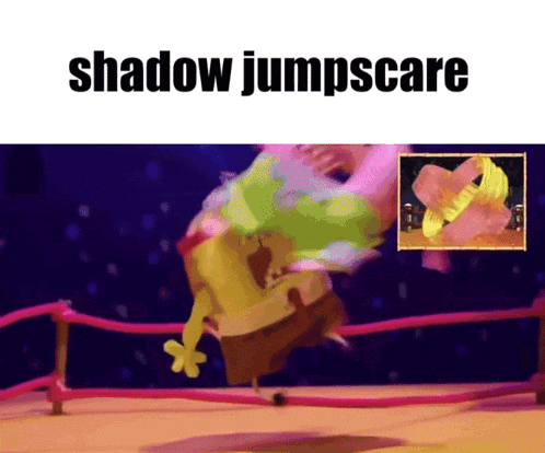 a picture of a shadow jump scare with a picture of a shadow jump scare behind it