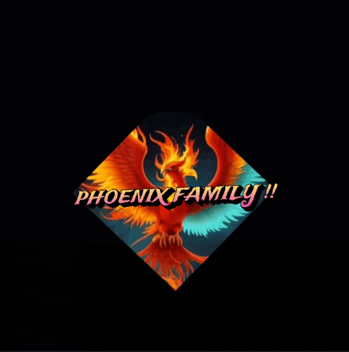 a picture of a phoenix with the words phoenix family written below it