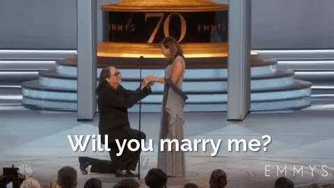 Emmys Proposal GIF - Emmys Proposal Willyoumarryme GIFs