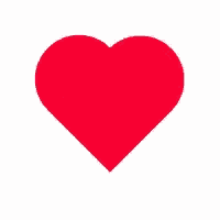 a red heart icon on a white background