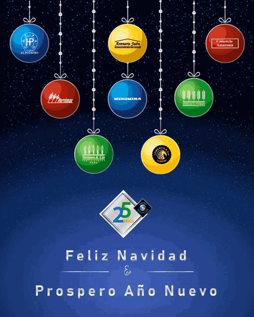a christmas card says feliz navidad prospero ano nuevo