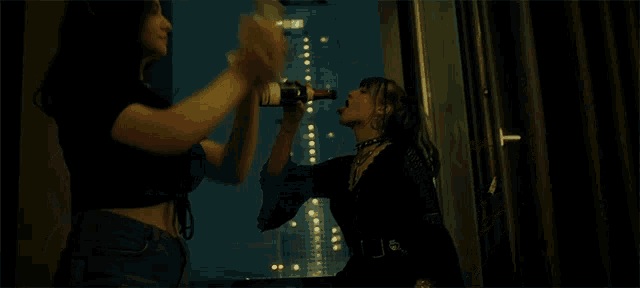 Drinking From The Bottle Getting Every Last Drop GIF - Drinking From The Bottle Getting Every Last Drop Making It Rain GIFs