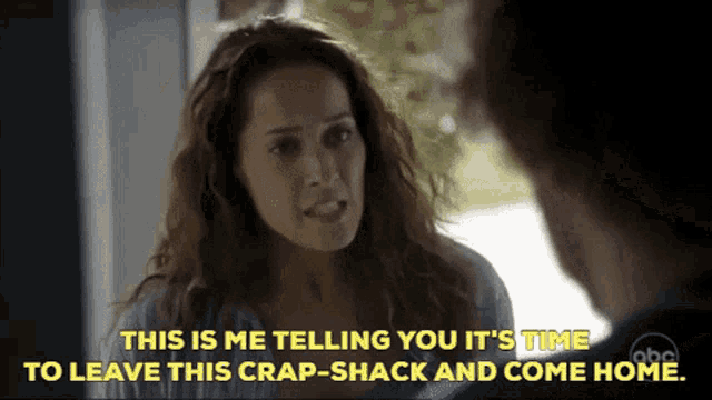 Andy Herrera This Is Me Telling You Its To Leave This Crap Shack GIF - Andy Herrera This Is Me Telling You Its To Leave This Crap Shack And Come Home GIFs