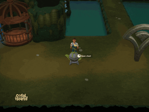 a video game called coral island shows a message that says your health has permanently increased
