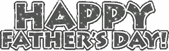 a black and white image of a happy father 's day message