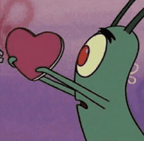 Plankton Heart GIF - Plankton Heart Let Me Eat It From The Back GIFs