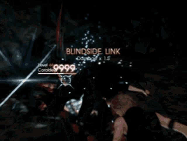 a video game with blindside link written on the bottom