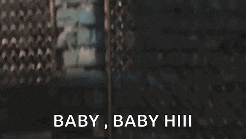 stitch from disney 's lilo and stitch is making a funny face and saying `` baby , baby !!! ''