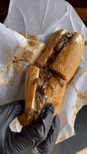 Brisket Cheesesteak Sandwich GIF