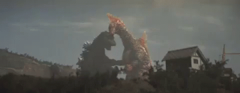 メカゴジラ Mechagodzilla 怪獣 GIF - Mecha Godzilla Battle Fight GIFs