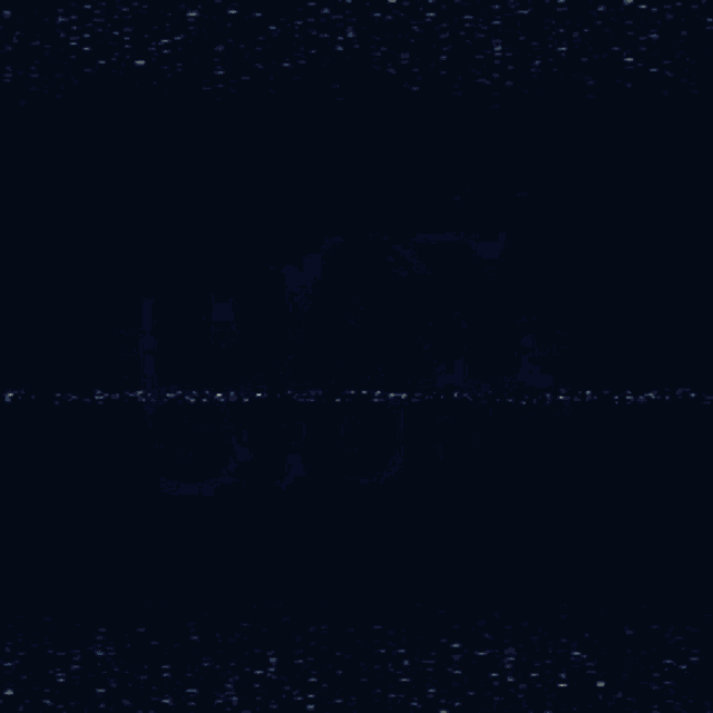 a purple and green day store logo on a dark blue background