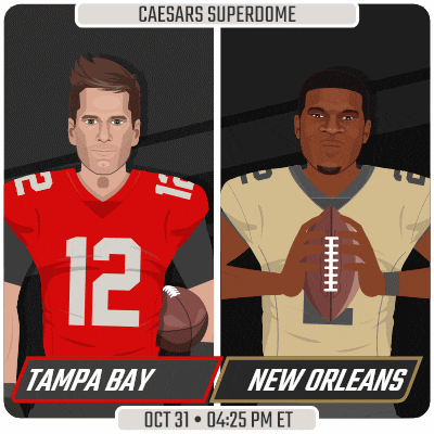 tampa bay and new orleans are scheduled to play on oct 31