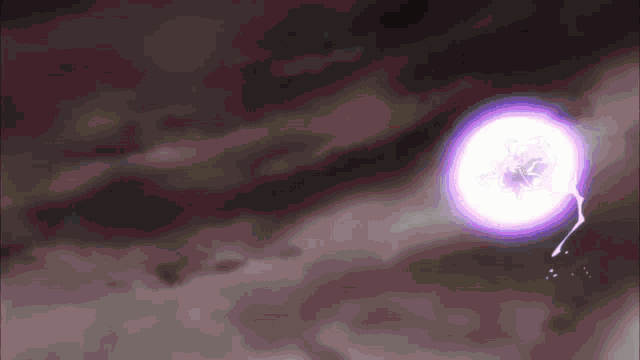 a purple lightning bolt strikes a purple background