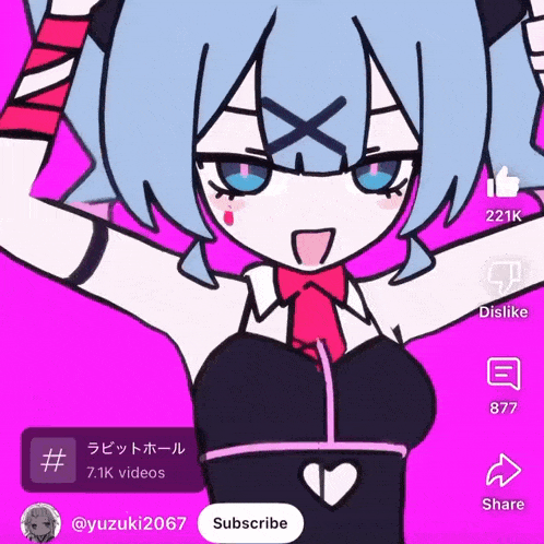 a drawing of a girl with a heart on her chest and the words subscribe