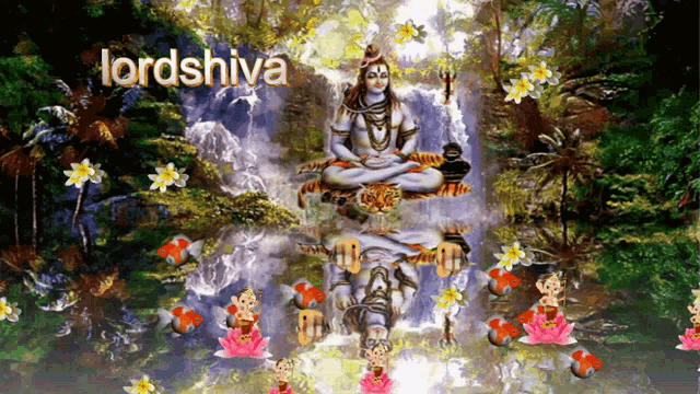 Lord Shiva God GIF - Lord Shiva God Waterfalls GIFs