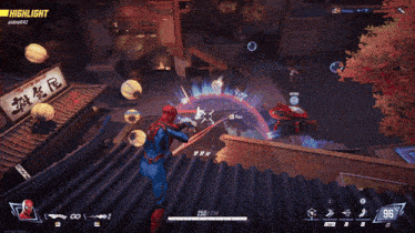 a screenshot of a video game with a yellow highlight on the top right