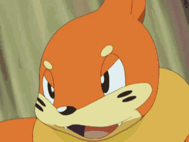 a close up of a cartoon cat with a yellow collar