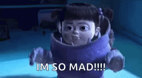 Boo So Mad GIF - Boo So Mad Monster Inc GIFs