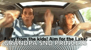 Driving Aimforthelake GIF - Driving Aimforthelake Modern Family GIFs